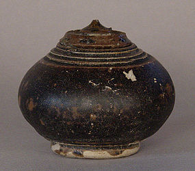 Khmer Lime Pot, Angkorian, ca. 12th-16th Century