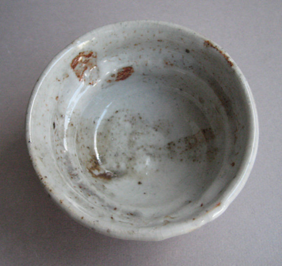 Guinomi, Sake Cup, Shino Glaze. George Gledhill