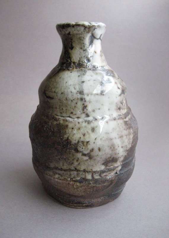 Vase, Hanaire, Shino Glaze, by George Gledhill