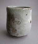 Tea Cup, Yunomi, Shino Glaze, by George Gledhill