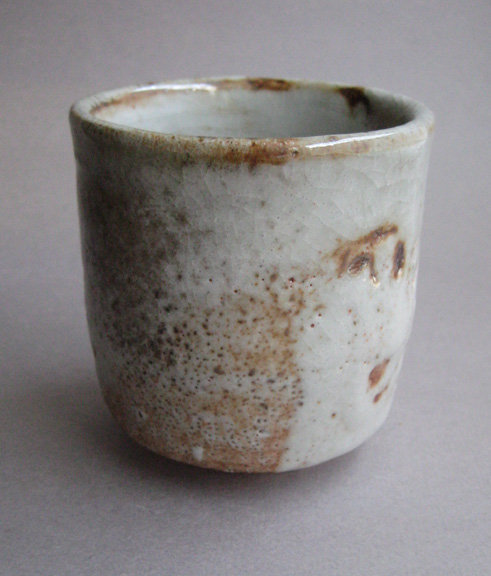 Tea Cup, Yunomi, Shino Glaze, by George Gledhill