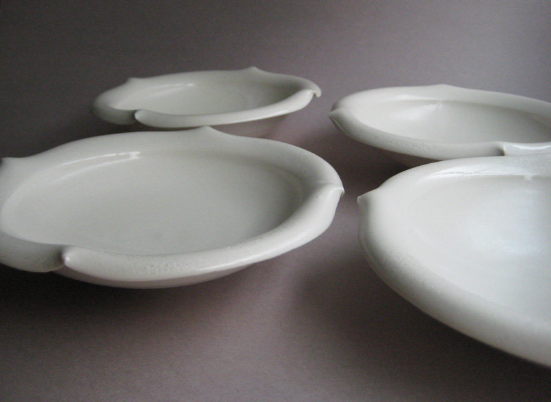 Mukozuke, Porcelain Dishes, (Chakra Bowls,) Hanako Nakazato
