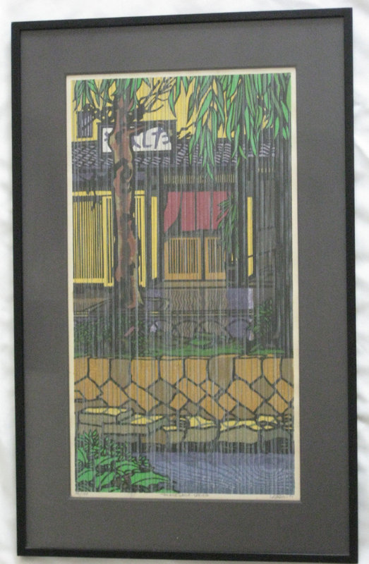 Takasegawa Spring, Clifton Karhu Woodblock Print