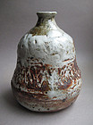 Vase, Shino and Bamboo Ash Glaze, Sachiko Furuya