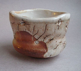 Guinomi, Sake Cup, Shino Glaze; John Benn