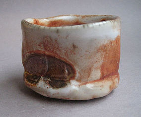 Guinomi, Sake Cup, Shino Glaze; John Benn