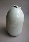 Vase, White Shino Glaze, Sachiko Furuya