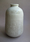 Vase, White Shino Glaze, Sachiko Furuya