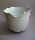 Bowl, White Shino Glaze; by Sachiko Furuya