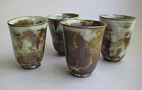 Tea or Sake Cups, set of four, by Sachiko Furuya
