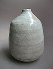 Vase, White Shino Glaze, Sachiko Furuya