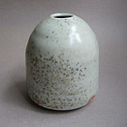 White Shino Flower Vase, by Sachiko Furuya