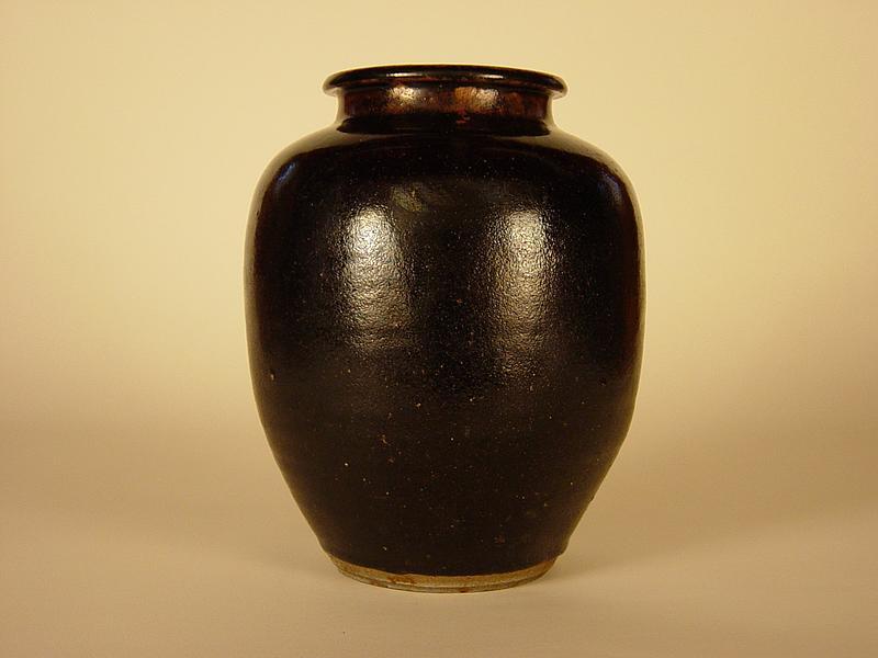 Kasama-yaki Tsubo (Jar,) late Edo-early Meiji Era