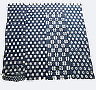Kasuri Futonji; Indigo, Ikat woven Bed Cover, Japan