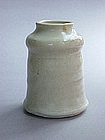 Vase (kabin,) Shino glaze, Sachiko Furuya