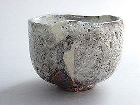 Tea Bowl, Woodfired, Shino glaze, George Gledhill