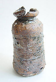 Ceramic Vase, Hanaire, Fissured Mouth, Sachiko Furuya