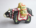 Matsue Hariko Tawara Ushi - Paper Mache Folk Toy