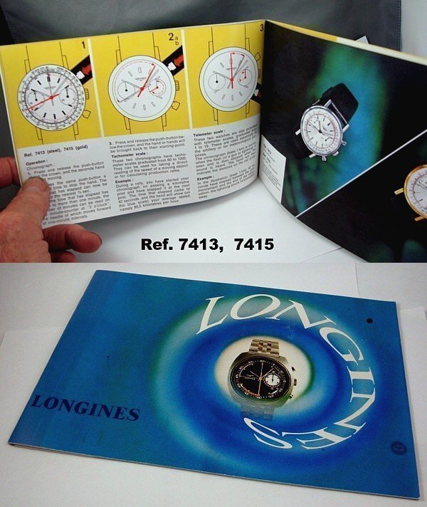 LONGINES 1972 Chronograph Series Identification &amp; Instruction Brochure