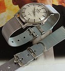 OMEGA Constellatio 16mm Logo Buckle 18mm Old Style MESH METAL Strap