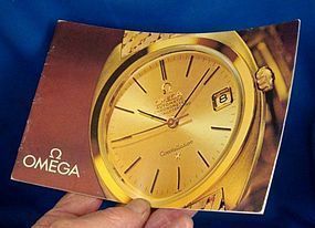 OMEGA Brochure 18k GOLD Models Identification Circa: Germany 1963