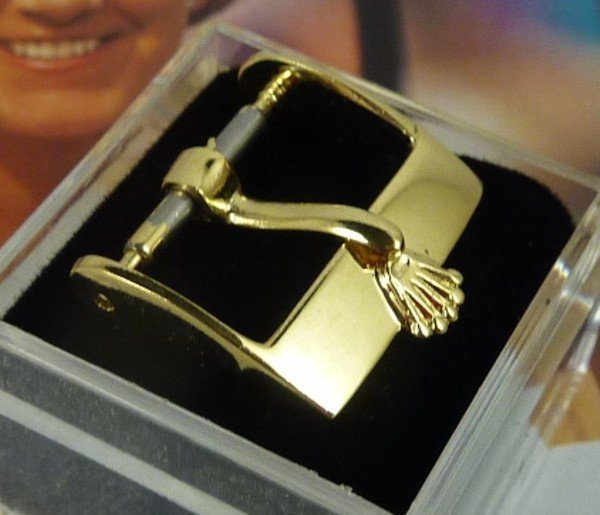 Vintage ROLEX Ladies 14mm Yellow Plate Logo Buckle- Temp. out of stock