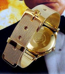 OMEGA 16mm Logo Buckle Generic Gold Mesh 20mm Strap