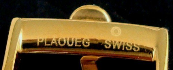 OMEGA 18mm Bold Style Logo Buckle PLAQUE SWISS New