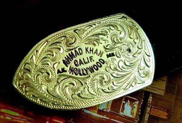 Western Buckle Set 14k SOLID YELLOW GOLD by Amad Khan- BOHLIN C:1987