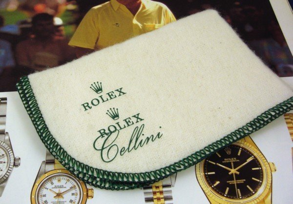 Rolex Cellini Presentation Polishing Cloth 9 by 6 inche