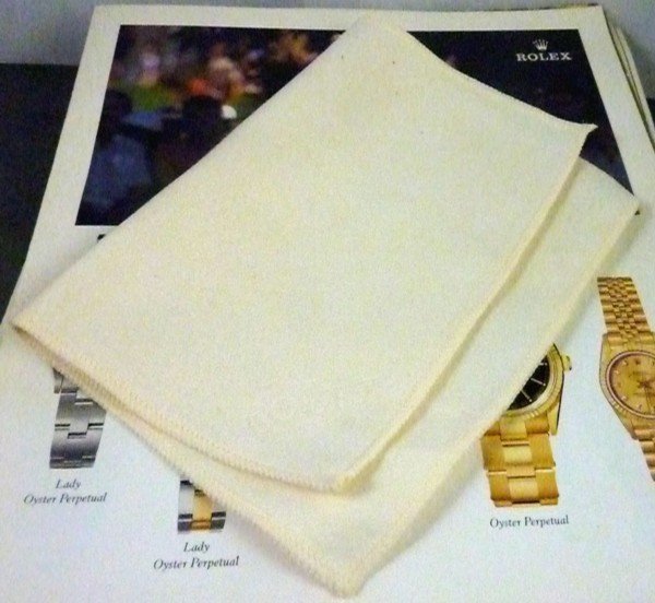 ROLEX Polishing Cloth &quot;8&quot; by 6&quot; size. Circa: 1975 RA