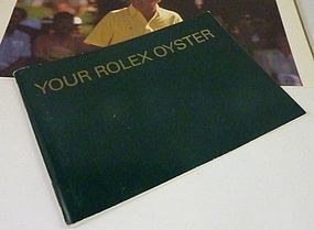 Vintage ROLEX Green instruction book.  3.5 by 5 inch si RA
