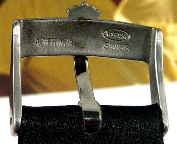 ROLEX SUBMARINER GMT Model 18mm Buckle 20mm Black Stitched Strap