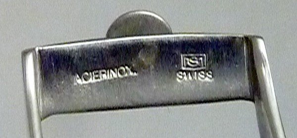 Omega 18mm Steel Logo Buckle SPEEDMASTER SERIES 20mm Panerai Style