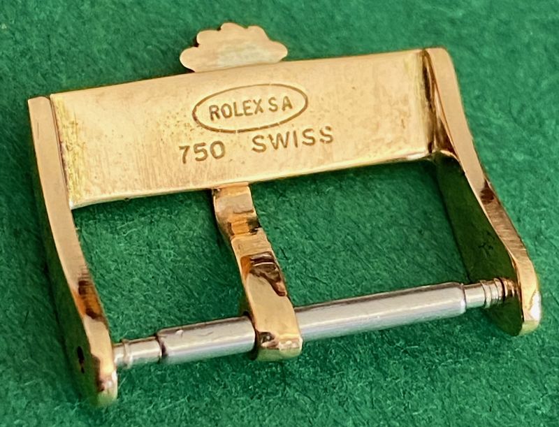 ROLEX 16mm Buckle 18k Gold ROLEXSA .750 SWISS  C: 1975