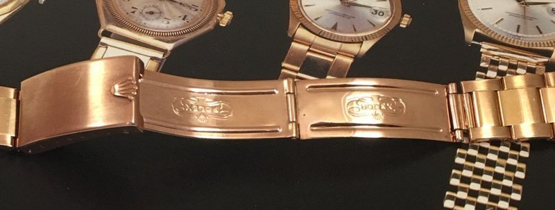 Rolex 19mm 18k ROSE GOLD Deployment Riveted Link Bracelet OUT-OF-STOCK