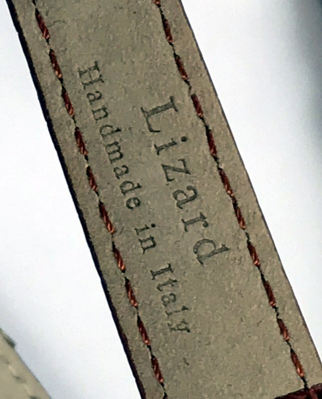Rolex LADIES DATEJUST date 12mm Plated Logo Buckle 14mm TOBACCO LIZARD
