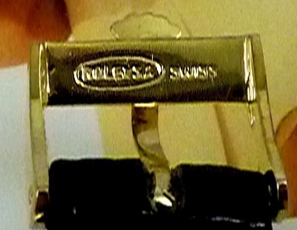Rolex LADIES DATEJUST DATE 12mm Logo Buckle 14mm BLACK Lizard