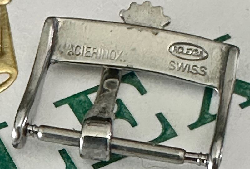 ROLEX 16mm Steel Logo Buckle ACIERINOX ROLEXSA SWISS