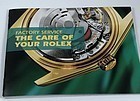 ROLEX FACTORY SERVICE Brochure 21 Pages Watch Care and maintenance