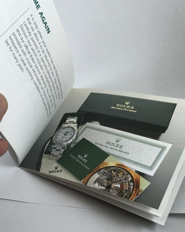 ROLEX FACTORY SERVICE Brochure 21 Pages Watch Care and maintenance