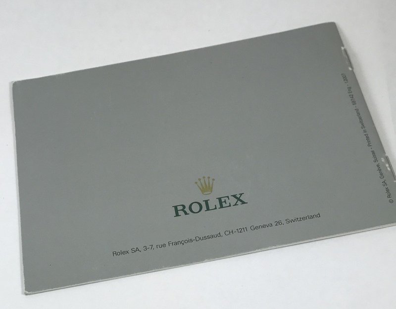 ROLEX EXPLORER I and II Brochure 11 pages 3.5 by 3.75 inch size