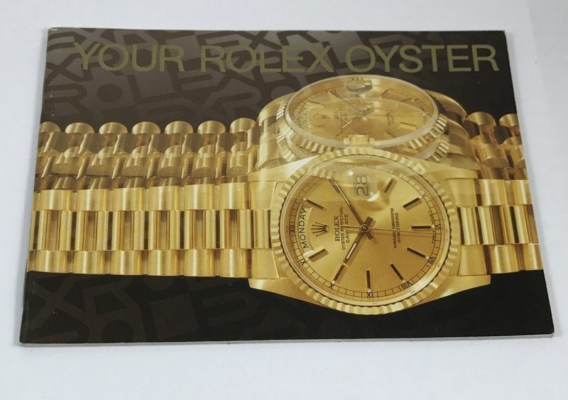 YOUR ROLEX OYSTER 26 Page Color Brochure3.5 by 3.75 inch