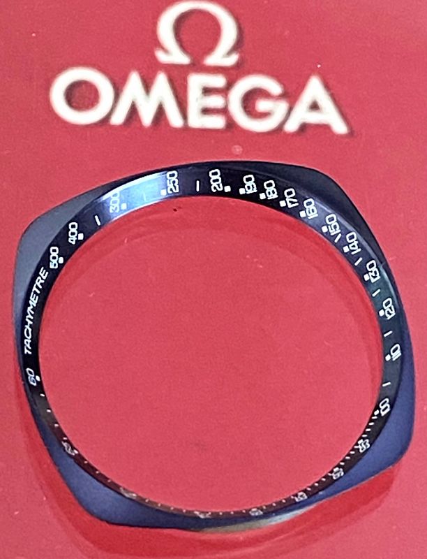 OMEGA JEDI BLUE Inner Bezel In-cert Ref. 176.005 UNUSED New/Old Stock