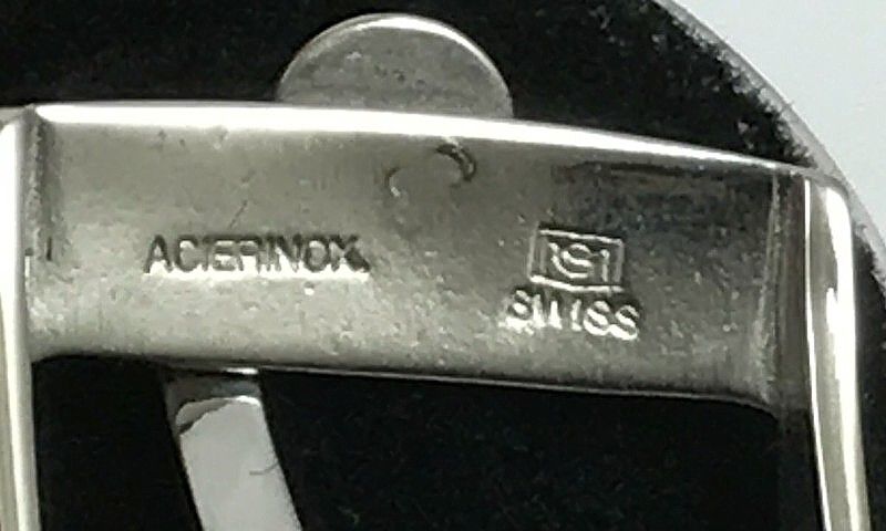 OMEGA 18mm Steel Logo Buckle PLAIN FLAT SWISS in Package