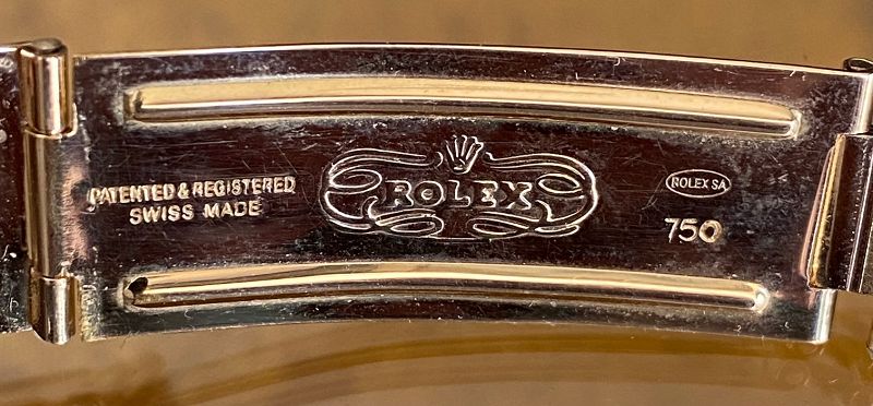 ROLEX 18k GOLD 1803 PRESIDENT MODEL Riveted Link BRACELET Ref. 76