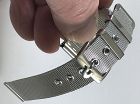 OMEGA 18mm Stainless Steel Logo Buckle 18mm Generic MESH METAL STRAP