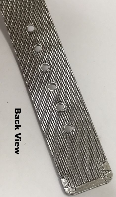 OMEGA 18mm Stainless Steel Logo Buckle 18mm Generic MESH METAL STRAP