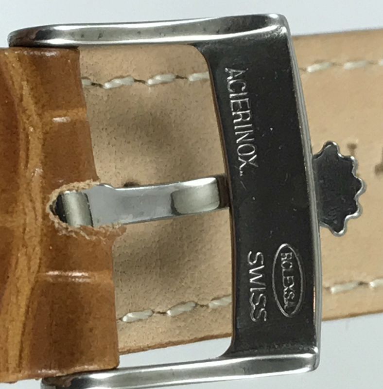 ROLEX Style DATE, PRECISION, OYSTERDATE Model 16mm Steel Logo Buckle