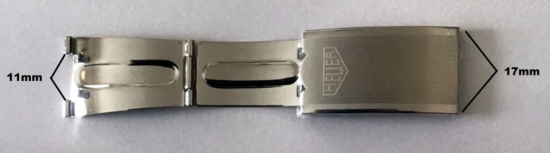 HEUER NSA and NSA MACK Deployment Clasp NOS 1970s SWISS NSA MADE